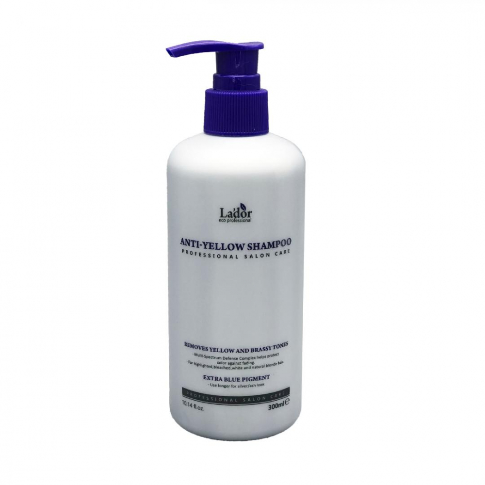 Оттеночный шампунь для устранения желтизны La'dor Anti-Yellow Shampoo 300ml