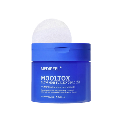MEDIPEEL Mooltox Glow Moisturizing Pad 2X Интенсивно увлажняющие ПЭДы 50pcs