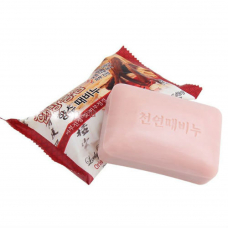 Мыло с отшелушивающим эффектом Juno Medibeau Oriental Medicine Red Ginseng Perfumed Peeling Soap 120g