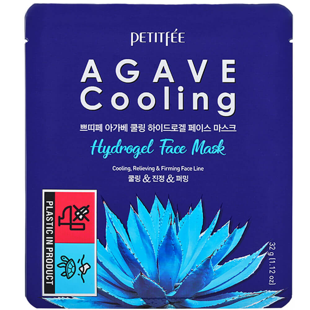 PETITFEE Agave Cooling Hydrogel Face Mask Маска гидрогелевая охлаждающая с экстрактом агавы 30g