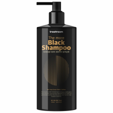 Treatroom The More Black Shampoo Шампунь для волос против седины с с экстрактом пивных дрожжей, биотином и кофеином 1010ml