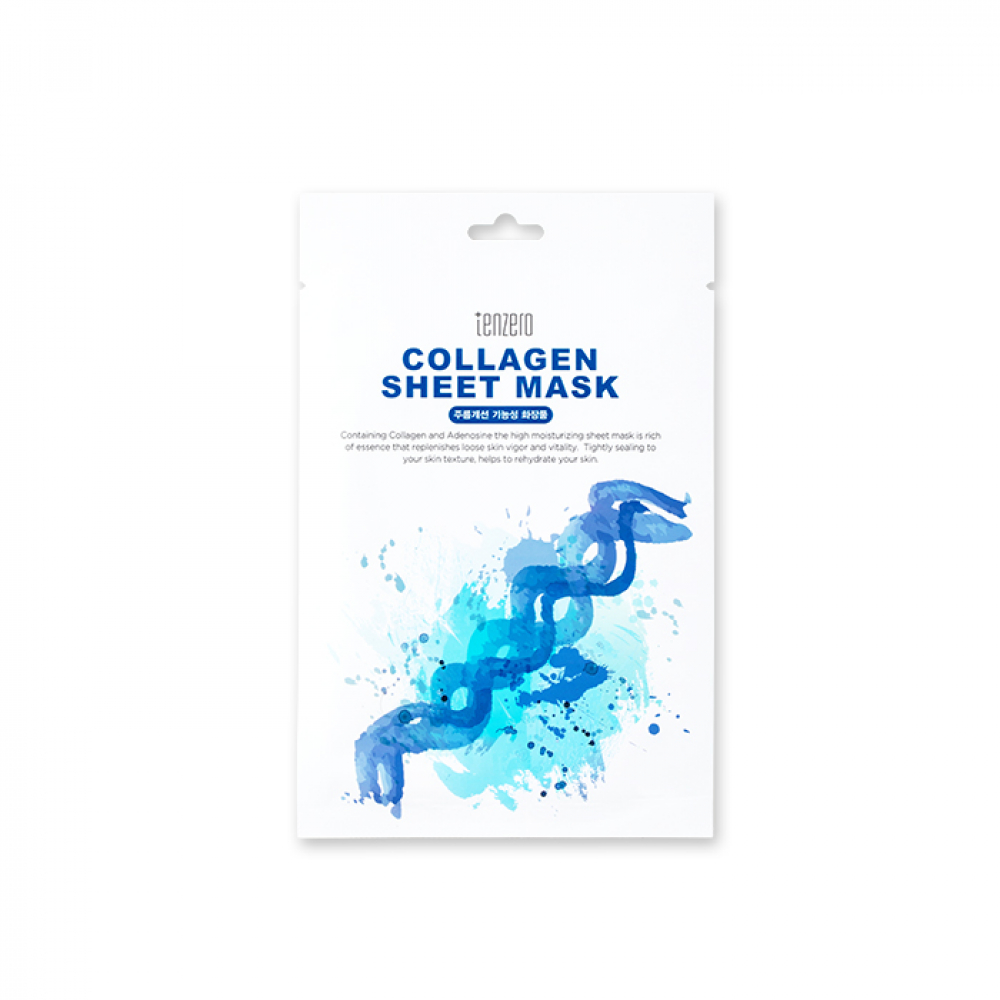 Тканевая маска для лица с коллагеном Tenzero Collagen Sheet Mask 25ml