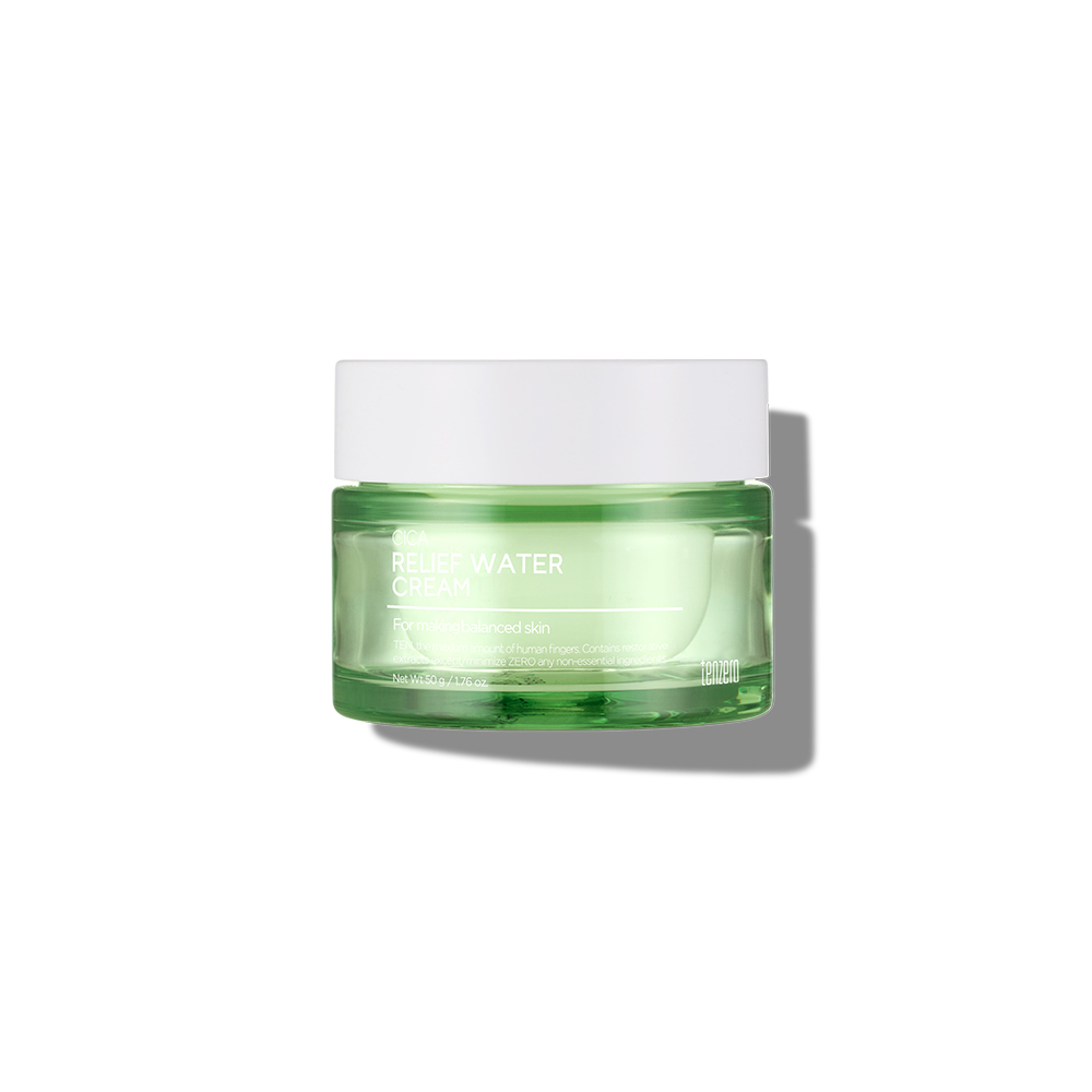 Восстанавливающий крем для лица с экстрактом центеллы азиатской Tenzero Cica Relief Water Cream 50g