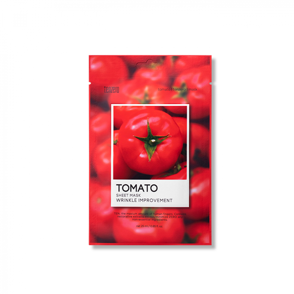 Тканевая маска для лица с экстрактом томата Tenzero Tomato Sheet Mask 25ml