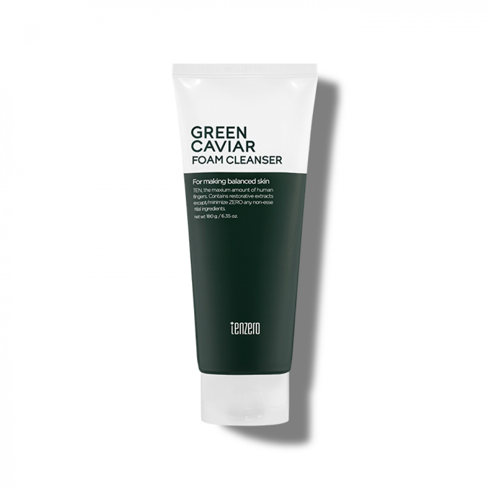 Антивозрастная пенка для умывания с экстрактом морского винограда Tenzero Green Caviar Foam Cleanser 180g