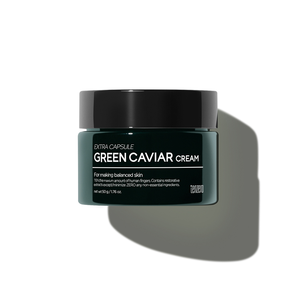 Антивозрастной крем для лица с экстрактом морского винограда Tenzero Green Caviar Extra Capsule Cream 50g