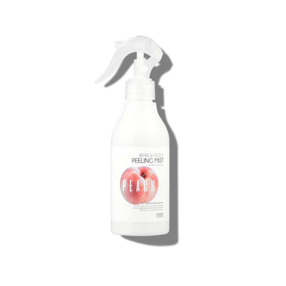 Освежающий и очищающий мист для тела с экстрактом персика Tenzero Refresh Body Peeling Mist Peach 300ml