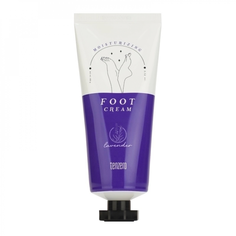 Увлажняющий крем для ног с ароматом лаванды Tenzero Moisturizing Foot Cream Lavender 100g