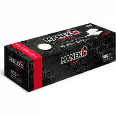 Подушечки ватные гигиенические Maneki Blackwhite 5-сл.прямоугольн,с пресс-линией 100шт