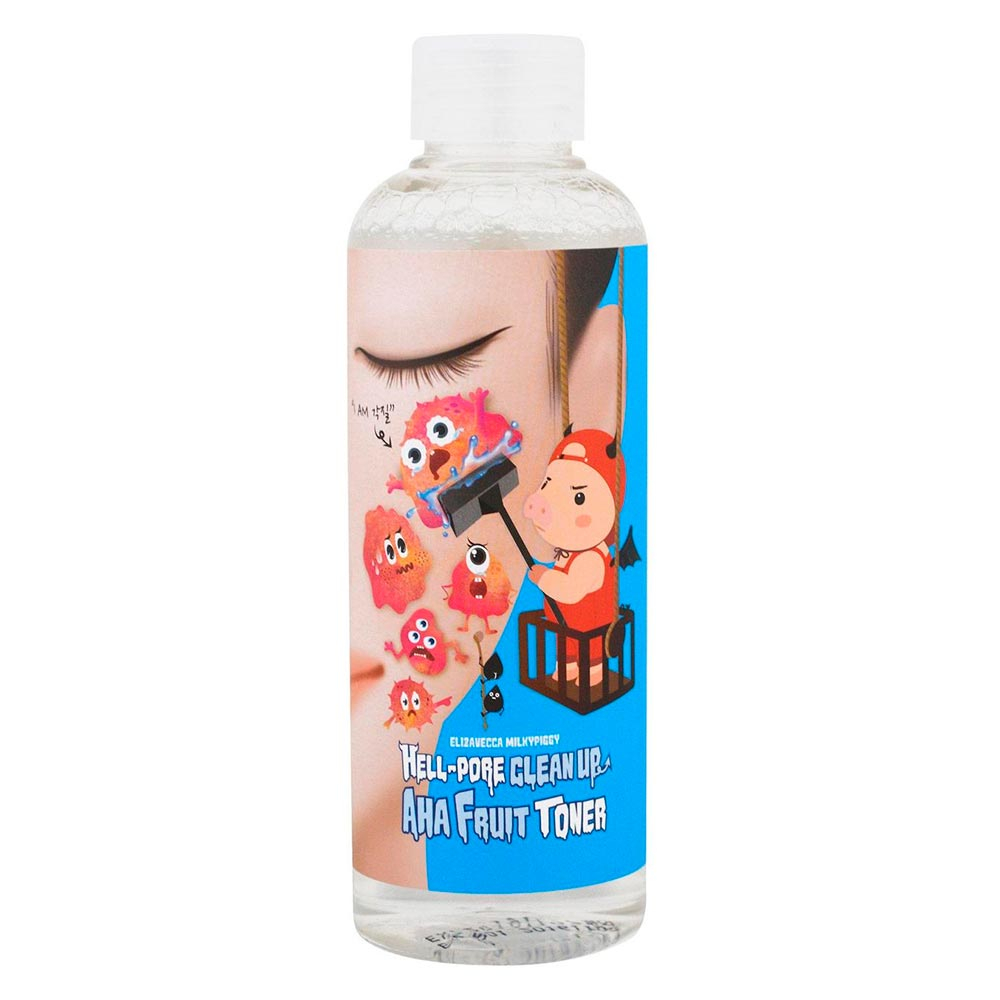 Тонер с фруктовыми кислотами Elizavecca Hell Pore Clean Up AHA Fruit Toner 200ml