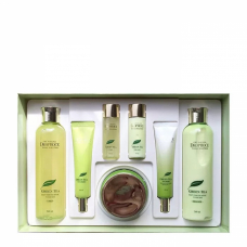 Набор для лица уходовый с экстрактом зеленого чая DEOPROCE PREMIUM GREENTEA TOTAL SOLUTION 5 SET 