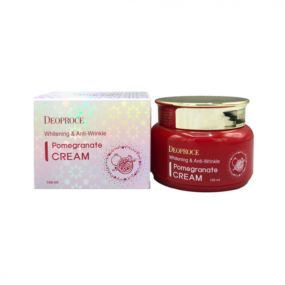 Крем для лица антивозрастной отбеливающий Deoproce Whitening and Anti-Wrinkle Pomegranate Cream 100ml