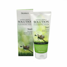 Пенка для умывания улиточная Deoproce Natural Perfect Solution Cleansing Foam Snail 170ml