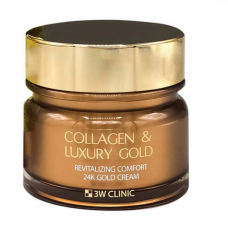 Омолаживающий крем для лица с коллагеном и коллоидным золотом 3W Clinic Collagen &amp; Luxury Gold Cream 100ml