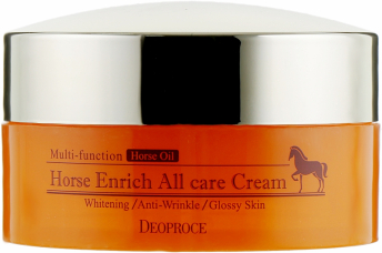 DEOPROCE HORSE ENRICH ALL CARE CREAM Мультифункциональный крем для лица с лошадиным жиром