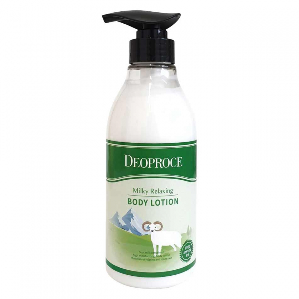 Лосьон для тела с козьим молоком и лавандой Deoproce Milky Relaxing Body Lotion 500ml