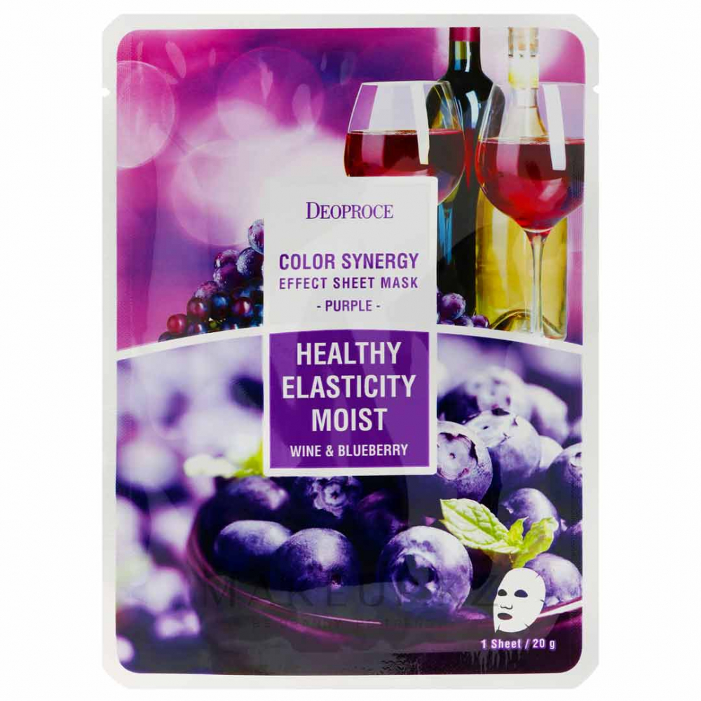 Тканевая маска для лица Deoproce Color Synergy Effect Sheet Mask Purple 20g