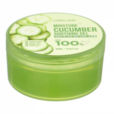 Увлажняющий успокаивающий гель с огурцом Lebelage Moisture Cucumber Purity 100% Soothing Gel 300ml