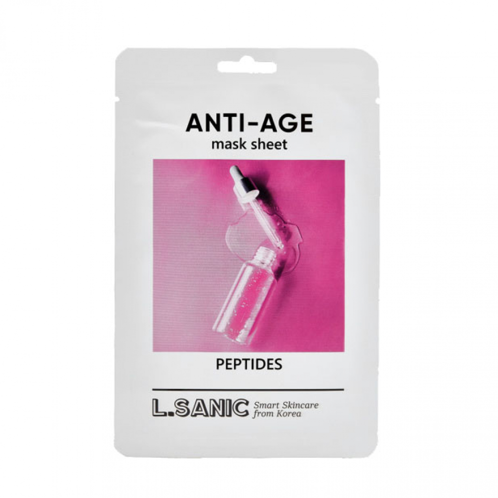 Антивозрастная тканевая маска с пептидами L.Sanic Peptides Anti-Age Mask Sheet 25ml