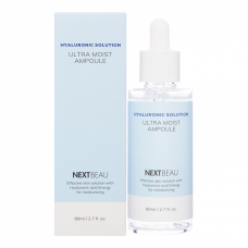 NEXTBEAU Hyaluronic Solution Ultra Moist Ampoule Ультраувлажняющая ампульная сыворотка с гиалуроновой кислотой 80ml