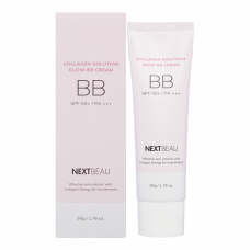 NEXTBEAU Collagen Solution Glow BB Cream SPF 50+/PA+++ 01 Light Beige Омолаживающий ББ крем с гидролизованным коллагеном 01 Светло-бежевый 50g