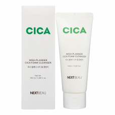NEXTBEAU Wish Planner Cica Foam Cleanser Очищающая пенка для умывания с центеллой азиатской для восстановления кожи