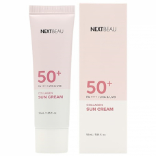 NEXTBEAU Collagen Sun Cream SPF 50+ / PA++++ Солнцезащитный омолаживающий крем с коллагеном 55ml