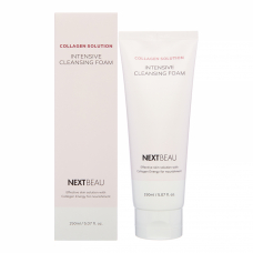 NEXTBEAU Collagen Solution Intensive Cleansing Foam Омолаживающая очищающая пенка для умывания с гидролизованным коллагеном 150ml
