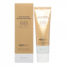 NEXTBEAU Gold Solution Radiance BB Cream SPF 50+ / PA+++ 02 Natural Beige Освежающий ББ крем с золотом 02 Натуральный бежевый 50g