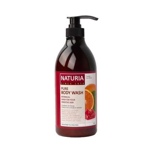 NATURIA Pure Body Wash (Cranberry & Orange) Гель для душа Клюква/Апельсин 750ml