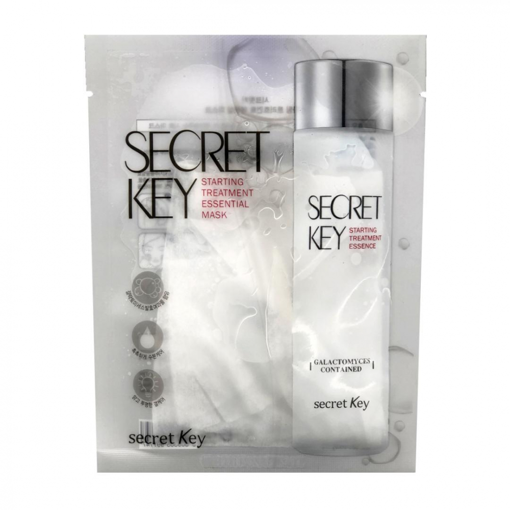 Увлажняющая тканевая маска с экстрактом галактомис Secret Key Starting Treatment Essential Mask Pack 30g